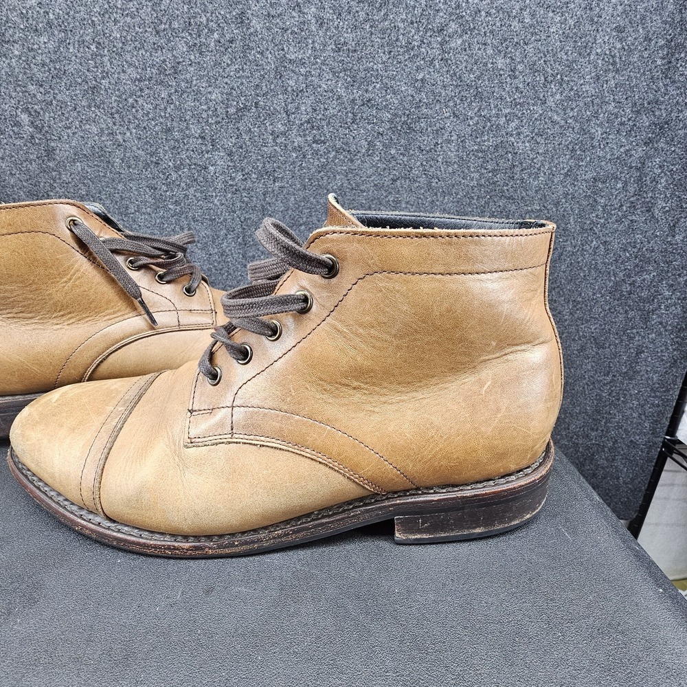 Thursday Boots Cadet Walnut Brown Leather Cap Toe Ankle Boots WLNCAD Men 7.5 - Picture 2 of 14